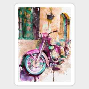 Nostalgic Vintage Motorcycle Sticker